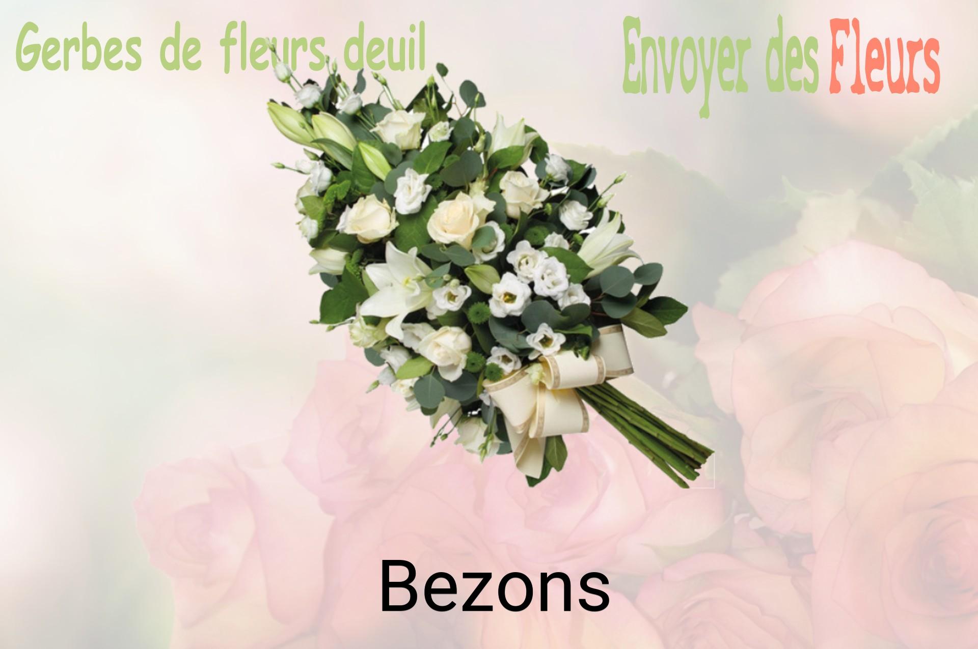 Gerbe de fleurs de deuil livrée à Bezons